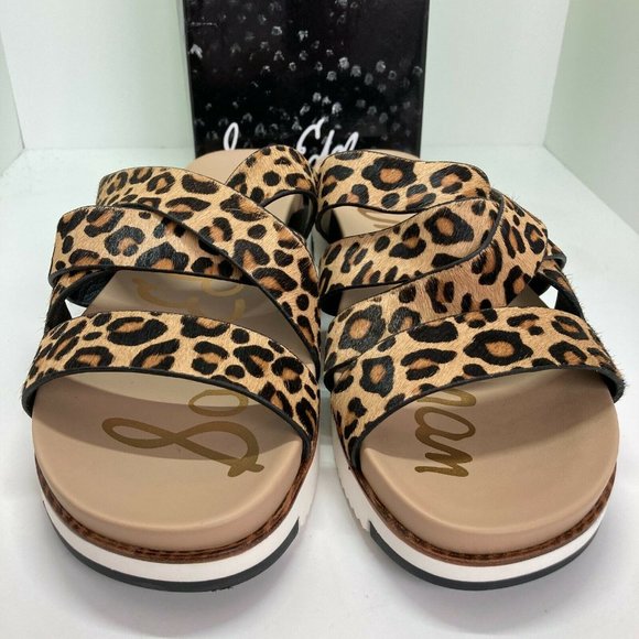 NEW Sam Edelman Ariele Leopard Print Calf hair - Picture 2 of 10
